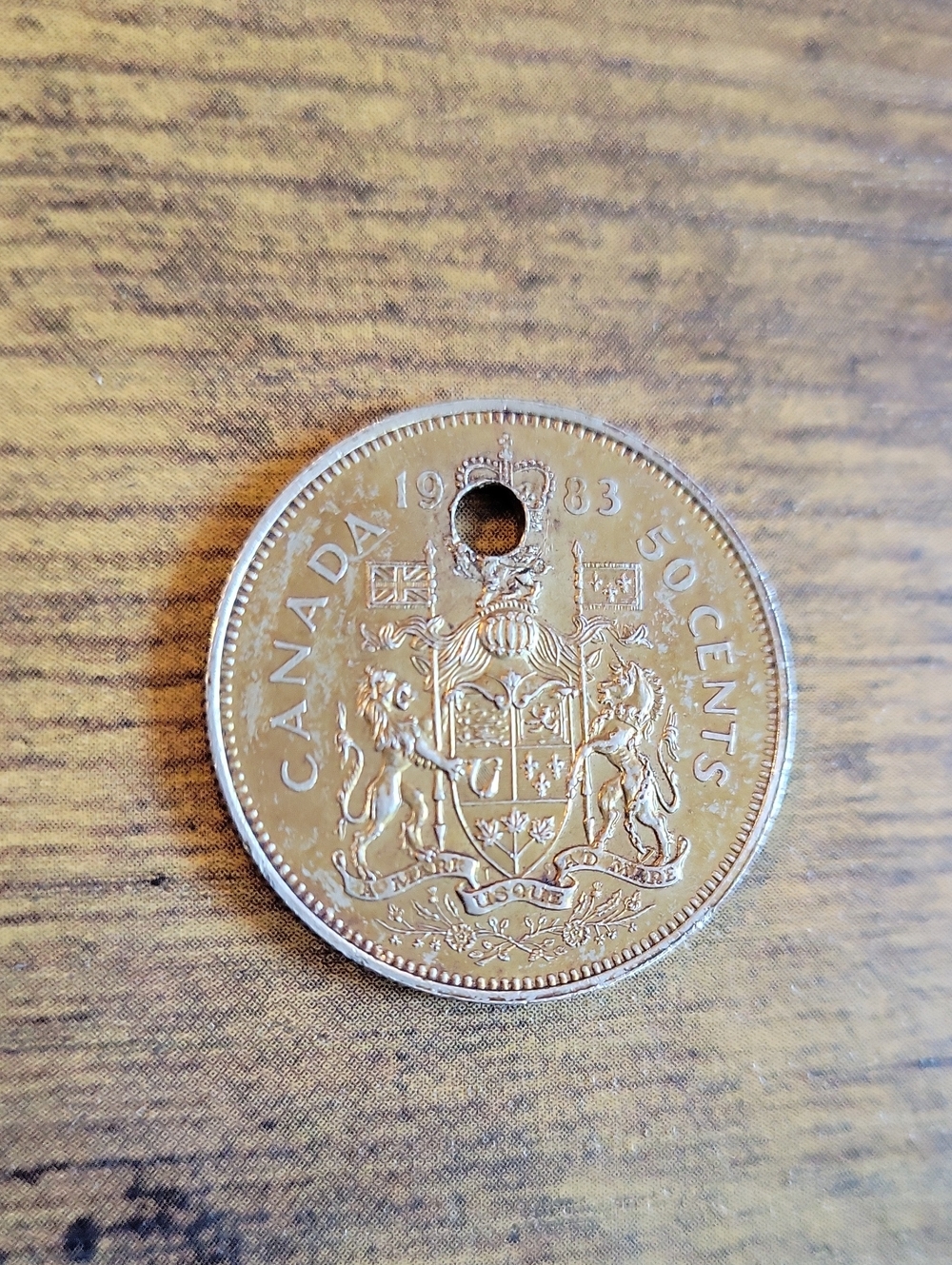 Canada 1983 50 Cents Coin - Silver Tone